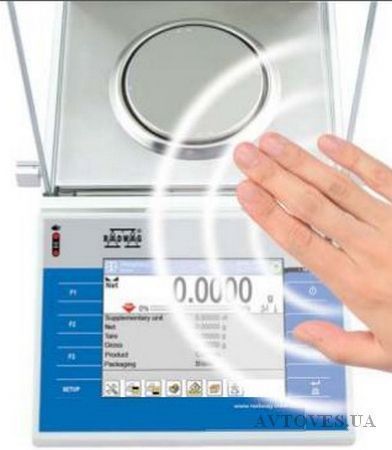 Infrared sensors for contactless control the scales