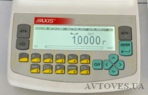 Display scales Axis ANG100